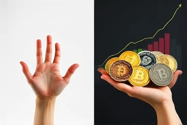 Diversified altcoin portfolio vs. risky single coin investment.