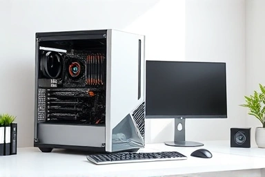 Custom-built PC with balanced components for budget-conscious users.