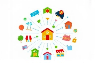 Symbolic image of a thriving commercial property ecosystem.