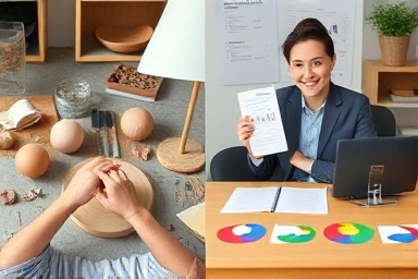 Artist transitioning to business owner for craft shop success.