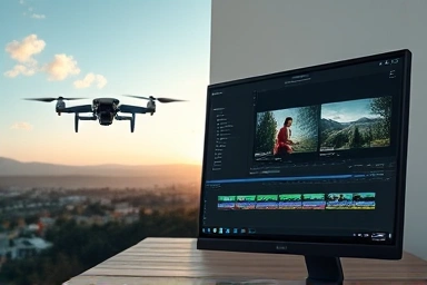Drone footage transformed into professional video edit.