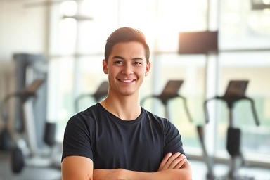 Motivated gym receptionist offering career growth opportunity.