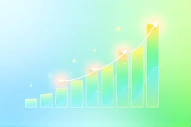 Financial growth, abstract, money multiplication, prosperity, glowing lines
