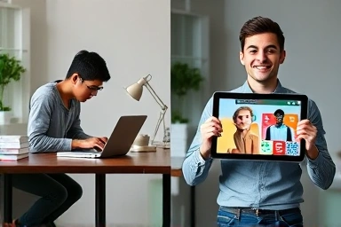 Transition from desk work to engaging live commerce presentation