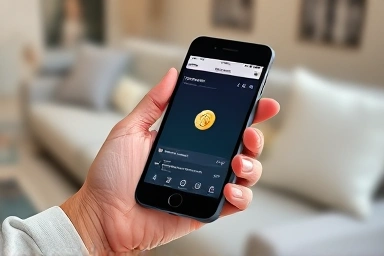 Close-up of a smartphone showing a digital wallet with an accessible NFT.