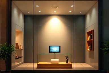 Digital storefront window showcasing a product.