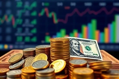 Money awakening, financial growth, digital banking concept