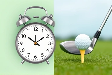 Time and golf symbolism for part-time job