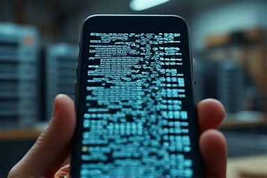 Fragmented smartphone data in a professional repair setting.
