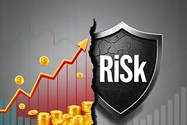 Stock loan opportunity versus risk, split visual