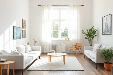 Clean studio apartment interior symbolizing fresh start