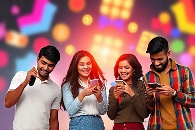 Digital income generation and community engagement on smartphones.