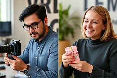 Content creation and live streaming for online income.