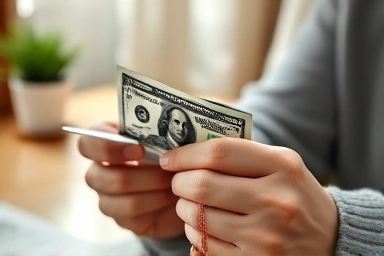 US dollar bill and stock chart for passive income