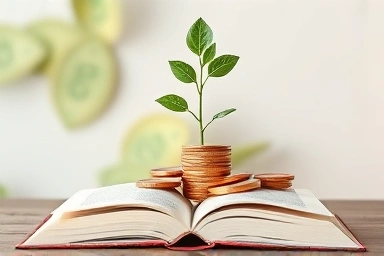 Symbolic growth of income from writing and creative projects.