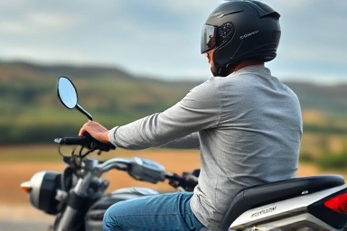 Rider experiencing comfort and confidence on a custom motorcycle seat.