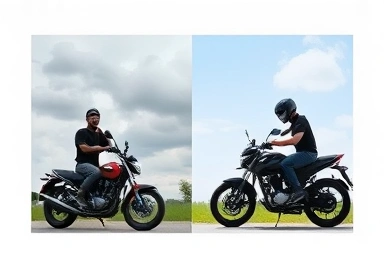 Rider frustration to success, motorcycle starting