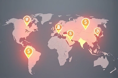 Map showing diverse regional financial benefits for families.