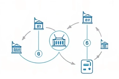 Symbolic representation of streamlined government benefits and services.