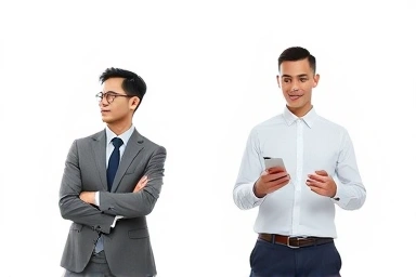 Job seeker success: interview and payment notification.