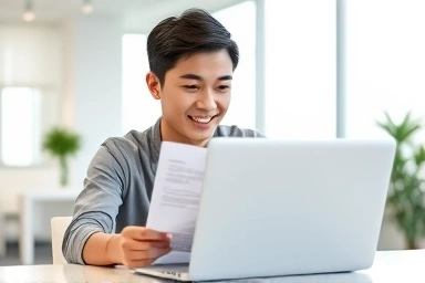 국민취업지원제도 혜택 확인하는 청년