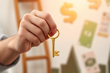 Symbolic key of opportunity and career support