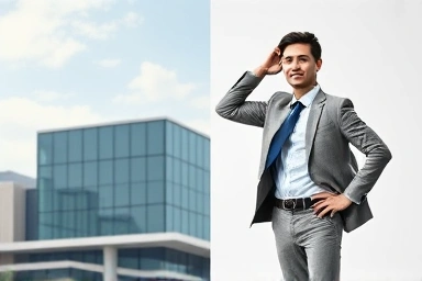 Business growth and individual career development connected by opportunity.