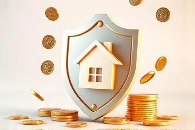 Shield protecting house from financial risk