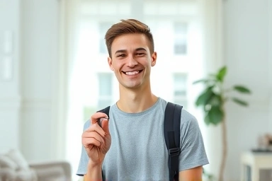 Young person planning future home with rental support