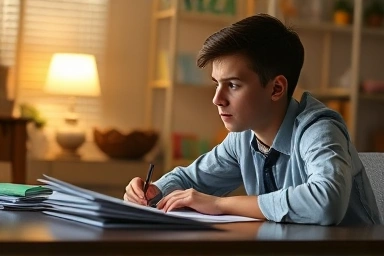 Young person facing financial challenge, finding solutions.