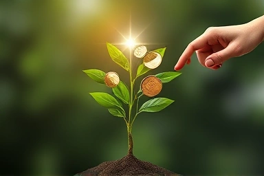 Symbol of financial growth and stability for youth.