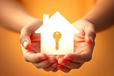 Symbol of home ownership and new beginnings