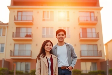 Young couple achieving housing dreams with support.