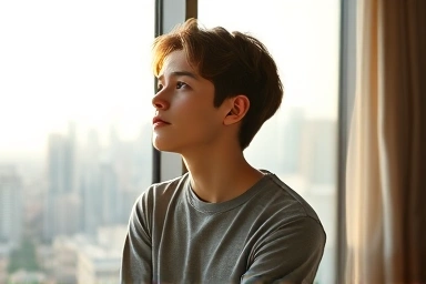 Young person hopeful about future housing security