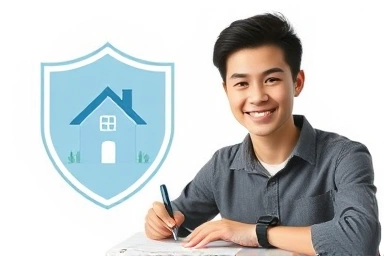 Young person securing housing with certified lease agreement.