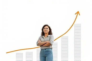 Small business owner building financial security with government support