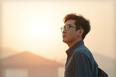 Small business owner achieving financial relief and hope.