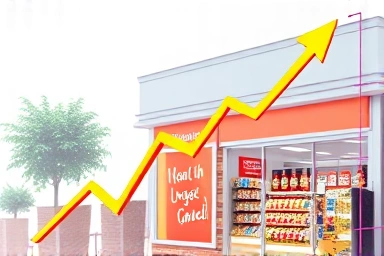 Graph of financial growth for small businesses with strategic funding.