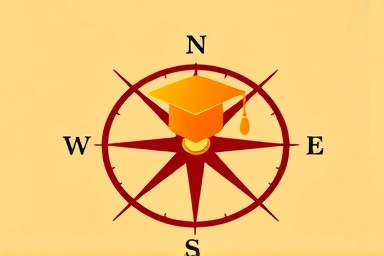 Symbolizing clear career path and successful learning.