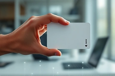 Stylized card symbolizing empowerment and skill development.