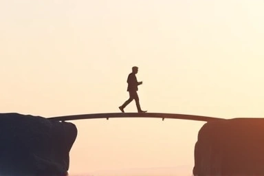 Symbolic bridge of financial security and new beginnings