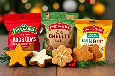 Christmas-themed dog treats for gift