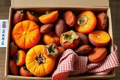 상주 곶감과 산청 곶감 선물세트 비교