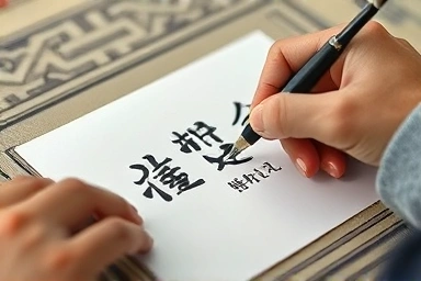 붓으로 정성껏 작성하는 설날 지방