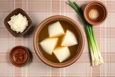 설날 명절, 맛있는 떡국 만들기 준비