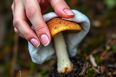 송이버섯 흙 제거 및 보관법