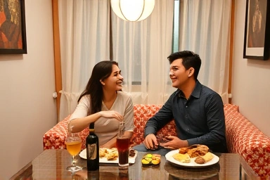 Private party room date in Incheon with games and food