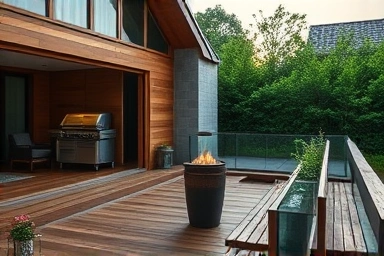 Jeju private villa with BBQ and serene ambiance.