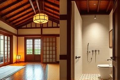 Hanok ondol room blending tradition and modern comfort