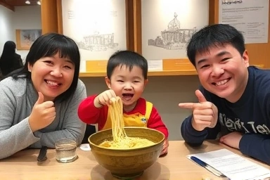 춘천 막국수 체험 가족 시식